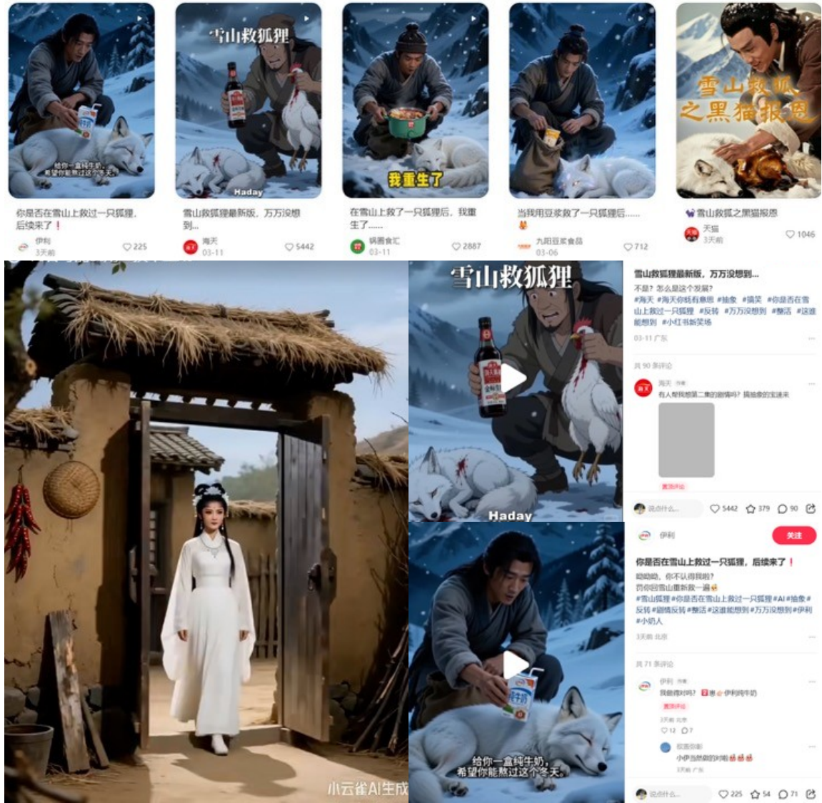 你可曾在雪山救过一只狐狸