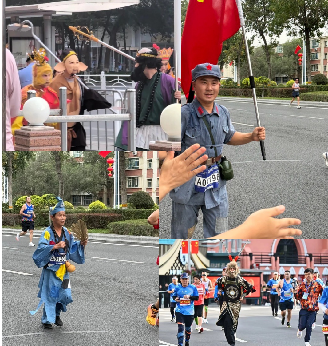马拉松显眼包点燃赛场